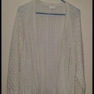 White cardigan